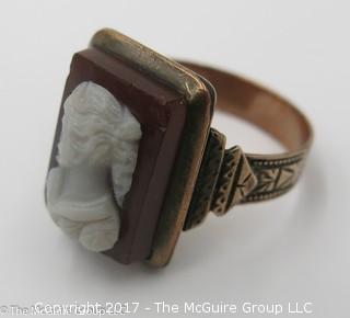 Cameo ring; size 8 1/2 - #1194