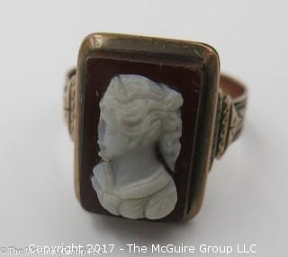 Cameo ring; size 8 1/2 - #1194