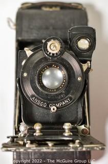 Vintage Ansco Bellows Camera with Leather Case.