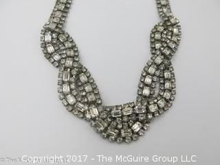 16 1/2" ladies rhinestone necklace; #1200 