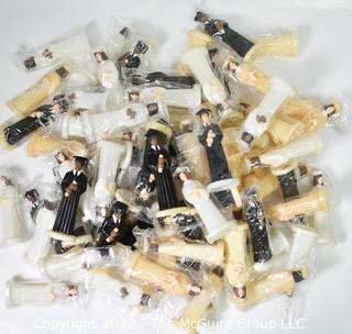 Collection of Vintage NOS Male and Female Graduate Cake Toppers
