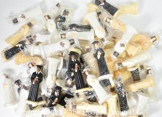 Collection of Vintage NOS Male and Female Graduate Cake Toppers
