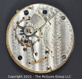 Size 18 - Hampden Watch Co. - A E Crosby, Holyoke, MA - Serial# 283083 