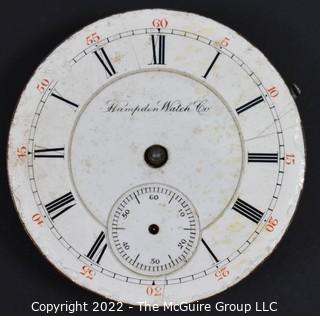 Size 18 - Hampden Watch Co. - A E Crosby, Holyoke, MA - Serial# 283083 