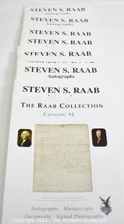 (10) Steven S. Raab/Raab Collection Catalogs Vols. 32-40, dated 2000-2002 and Vol. #52 of Winter 2006. Descriptions, photos and price estimates but no lists of realized sales prices