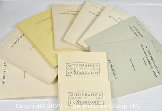 STARGARDT Catalogs Including Vols. 555, 554, 557, 558, 560 Dated 1961 -1962, Vol. 701 Dated 2014, and Vol. 705 Dated 2017.  Also Includes Vol. 43 Teil/Part 2, March 1994, Vol. 565 Dated December 1963 and Vol. 563 Dated May 1963 with List of Prices Realized.  Some Marginal Notes by Manuscript Society Member John Reed