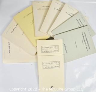 STARGARDT Catalogs Including Vols. 555, 554, 557, 558, 560 Dated 1961 -1962, Vol. 701 Dated 2014, and Vol. 705 Dated 2017.  Also Includes Vol. 43 Teil/Part 2, March 1994, Vol. 565 Dated December 1963 and Vol. 563 Dated May 1963 with List of Prices Realized.  Some Marginal Notes by Manuscript Society Member John Reed