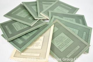 (10) Green Cover Catalogs from Sotheby & Co, of New Bond Street London, 1964-1967 with Printed Books, Autograph Letters And Historical Documents.  Most were property of British nobility and library companies and include lists of prices realized, buyers, facsimiles and images.   