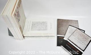 (14) MAGGS of London Catalogs: 7 Dated 1960-1976 with Estimated Prices and Facsimiles, 7 Dated 2007-2009.  All Were Property of Past MS President Dr. Herbert Klingelhofer.   The 1961 Catalog Contains Exchange of Letters with MAGGS Confirming Klingelhofer’s Purchase of A King Henry VI Letter for 13 Pounds. As a Bonus This Lot Contains 3 Catalogs from Michael Silverman of London Vols 26, 27 & 28