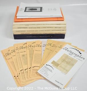 (24) European Catalogs - Gerd Rosen of Berlin Fine Art, 1958 – 1959, Vols. XXX, XXXI, XXXII;  Dr. Helmut Tenner of Heidelberg, Vol 130 Nov 1980 Manuscripts, Autographs And Rare Books , 15 Price Lists From K Meixner of Wurzburg, 2 Manuscripts of Rotterdam; LIM Antigua Catalog 56 Musical Autographs, Dr Ernst Hauswedell - Rare Books & Autographs Vol 121 May 1963, Karl & Faber of Munich Vol XLIII May 1953. 