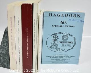 Miscellaneous German Language Catalogs - 2 Dr. Helmut Tenner of Heidelberg, 2 Venator of Koln, 1 Kartung & Karl of Munich, 1 Ulrich Felzmann of Dusseldorf, and 1 Hagedorn of Limburg’s Special Postal Auction.