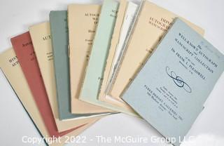 (12) Parke-Bernet Catalogs of Autographs and Historic Documents c 1950s.  Many By Founding Fathers, Some with Realized Prices and Marginal Notes of Hammer Prices. 