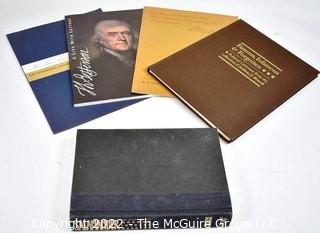 Salamander: The Story of The Mormon Forgery Murders, By Linda Sillitoe, Allen Roberts and George Thockmorton 1988, Abraham Lincoln Full Size Facsimile of Gettysburg Address Published for The Manuscript Society by RR Donnelly, Thomas Jefferson – A Life with Letters, 1993 by RR Donnelley Gallery, The Washington Letter by RR Donnelly & Sons and Famous, Infamous & Forgotten – Political Cartoons from The Collection of Anthony J. Mourek, Signed Copy