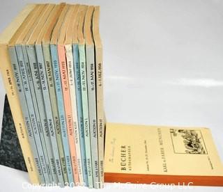 (15) Karl & Faber of Munich Catalogs 1954-1964, with Price Estimates, Some Illustrations and Prices Realized and 14 Lists by Klaus Meixner Of Wurzburg.