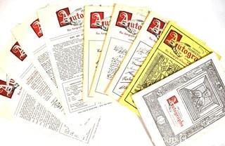 Charles Hamilton:  The First Ten Inaugural Fixed Price Lists Of 1953 – 1958.  List 1 includes Hamilton’s notes on “Why are Autographs Interesting” with 133 listed items including John Q. Adams printed signed letter for $5 plus a signed document by SFB Morse for $5. The most expensive items were a Mata Hari letter for $135, signer Lyman Hall $165.  Other articles are “Four ways to improve your collection”; “How to Bid Successfully.”