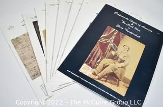 (8) Gary Hendershott Net Price Sale Catalogs of The Civil War and Southern History as Seen Through Manuscripts, Imprints, Photographs, Confederate and Union Navy & the Generals. Includes Photos & Facsimiles. Vols. 17, 19, 21, 24, 26, 30, 36 & 38. 