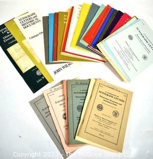 (22) John Wilson of London Catalogs #1-15, 18-22 with Long Catalogs 58, 89 & 90, and 6 Winifred Myers & Co of London Catalogs Winter 1949, 1955, 1960, 1967, 1972, and 1974 with Fixed Prices But No Facsimile Illustrations and 4 Catalogs Dated 1984, 1986, 1988 and 1989.