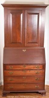 Antique Slant Front Secretary.  Separates into two pieces. 81" tall x 38" wide  WAS 214PG 