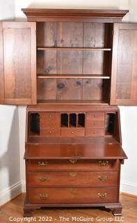 Antique Slant Front Secretary.  Separates into two pieces. 81" tall x 38" wide  WAS 214PG 