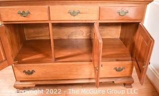 Solid Cherry Buffet, Welsh Valley Collection, 20th Century Traditional Thomasville Furniture 20" x 35" x 50".