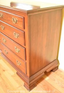 Cherry 12 Drawer Chest with Matching Wall Mirror.  Made by Pennsylvania House. Dresser measures 20" x  34" x 63" and mirror measures 30" x 40"