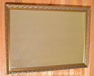 Gilt Framed Wall Mirror.  Measures 23" x 31"