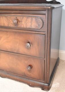 Vintage Berkey and Gay Booked Matched Veneer Four (4) Drawer Chest  22" x 30" x 48"