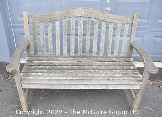 Wood Garden Bench.  52"W