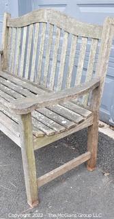 Wood Garden Bench.  52"W