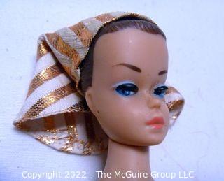 Vintage 1964 Fashion Queen Barbie and 4 wigs. Debeutante Petite Fashon clothing.