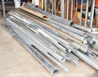 Collection of mostly assorted steel pipe.  See all photos.  Encourage inspection, Tuesday, April 26, 2-4pm 