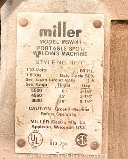 Miller Model MSW-41 Portable Spot Welding Machine. Made in USA