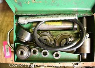 Greenlee Tool Co. Knockout Punch Driver No. 7306 with punch and dies for 1/2" drill conduit