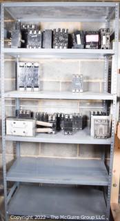 Collection of circuit breakers.  Encourage inspection, Tuesday, April 26, 2-4pm   