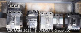 Collection of circuit breakers.  Encourage inspection, Tuesday, April 26, 2-4pm   