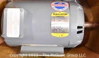 NIB 7.5 HP Baldor Commercial 3 Phase Electric Motor.  