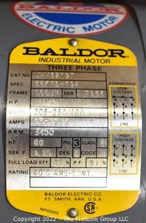 NIB 7.5 HP Baldor Commercial 3 Phase Electric Motor.  