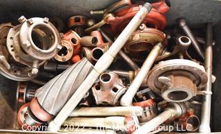 Large Galvanized Box of Ridgid Tools including Spiral Pipe Reamers, etc.  Encourage inspection, Tuesday, April 26, 2-4pm 