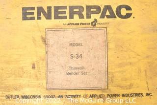 Enerpac Model S-34 Thinwall Bender Set, in Wooden Crate with Casters. 