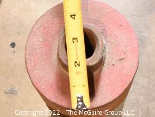 Core Drill with 7 Diamond Core Bits and 10' Tension Bar.  Needs new water valve.  