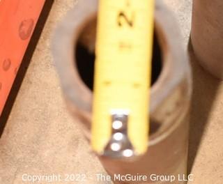 Core Drill with 7 Diamond Core Bits and 10' Tension Bar.  Needs new water valve.  