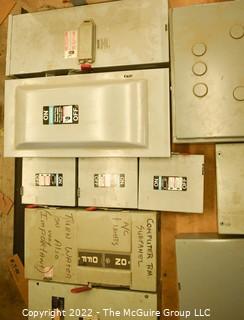 Assortment of Panel Boxes of Varying sizes.  See all photos. Encourage inspection, Tuesday, April 26, 2-4pm 