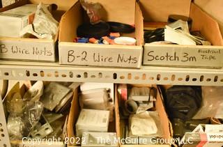 Collection of assorted electrical supplies.  See all photos.  Encourage inspection, Tuesday, April 26, 2-4pm 