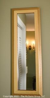 Gilt Framed Wall Mirror. 8" x 23"