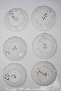 Six (6) Blue Royal Copenhagen Christmas Plates