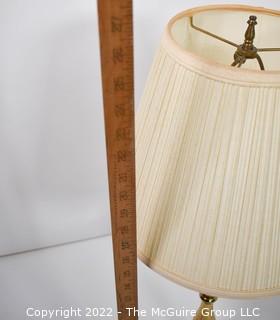 Turned Column Brass Table Lamp