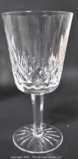 Set of Nine (9) Waterford Lismore Crystal Water Goblets