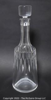 Baccarat France Cut Crystal Decanter & Stopper in D'Assas Pattern/   13 1/4" Tall.