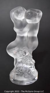 Vintage Lalique Crystal “Le Faune” Figurine.  6" T.