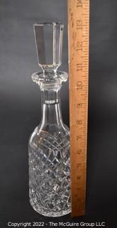 Waterford Crystal Glass Alana Diamond Liquor Decanter Barware.